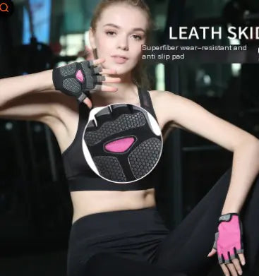 Half-Finger Cycling Gloves - Breathable Fitness Gear