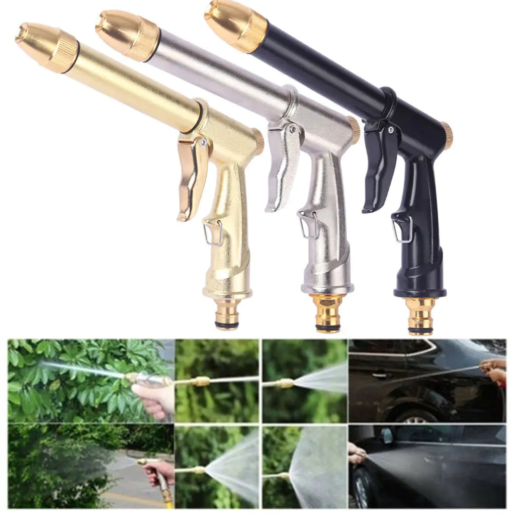 High-Pressure Car Wash Water Gun with Copper Nozzle