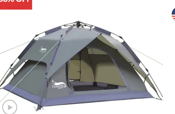 DesertFox™ 4-Person Automatic Camping Tent (One Unit)