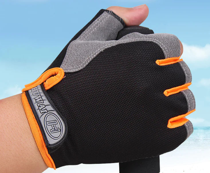 Half-Finger Cycling Gloves - Breathable Fitness Gear
