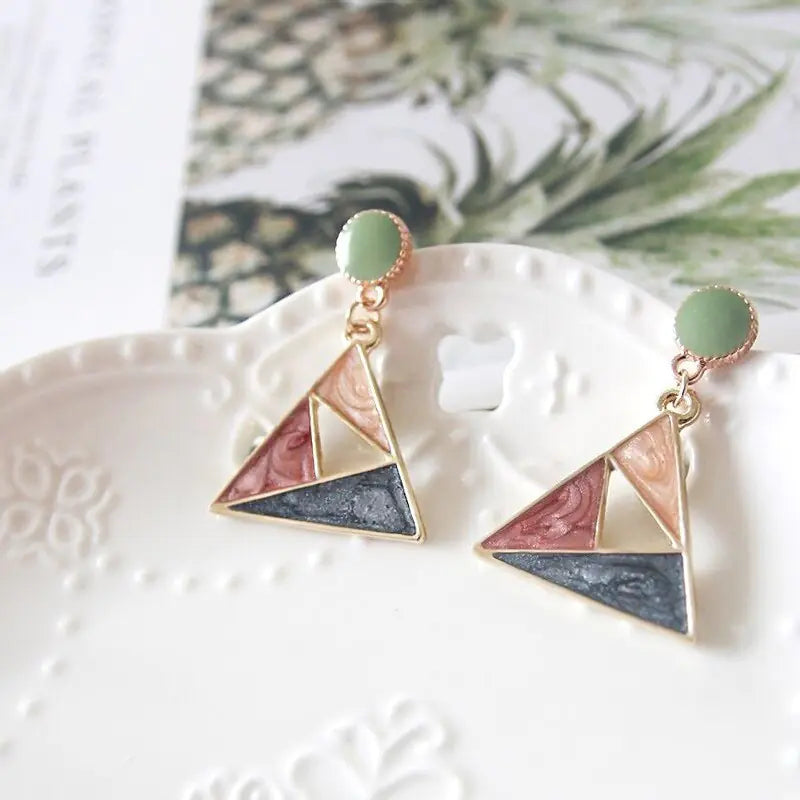 Korean S925 Silver Stud Earrings - Stylish & Versatile