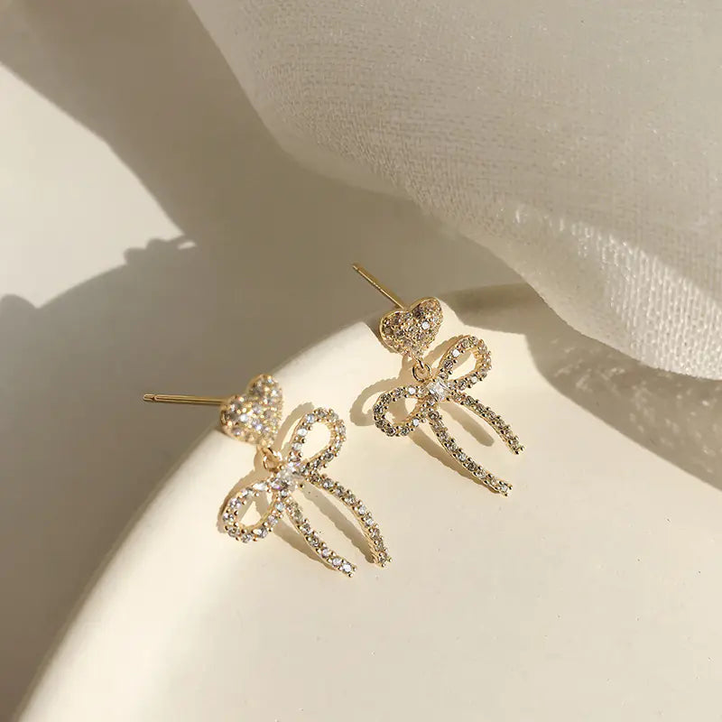 Korean S925 Silver Stud Earrings - Stylish & Versatile