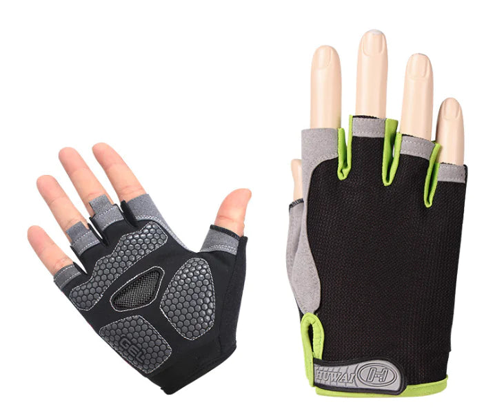Half-Finger Cycling Gloves - Breathable Fitness Gear